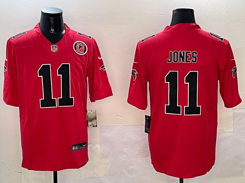 Men Atlanta Falcons #11 Jones Red 2024 Nike Limited NFL Jersey style 01021->washington redskins->NFL Jersey
